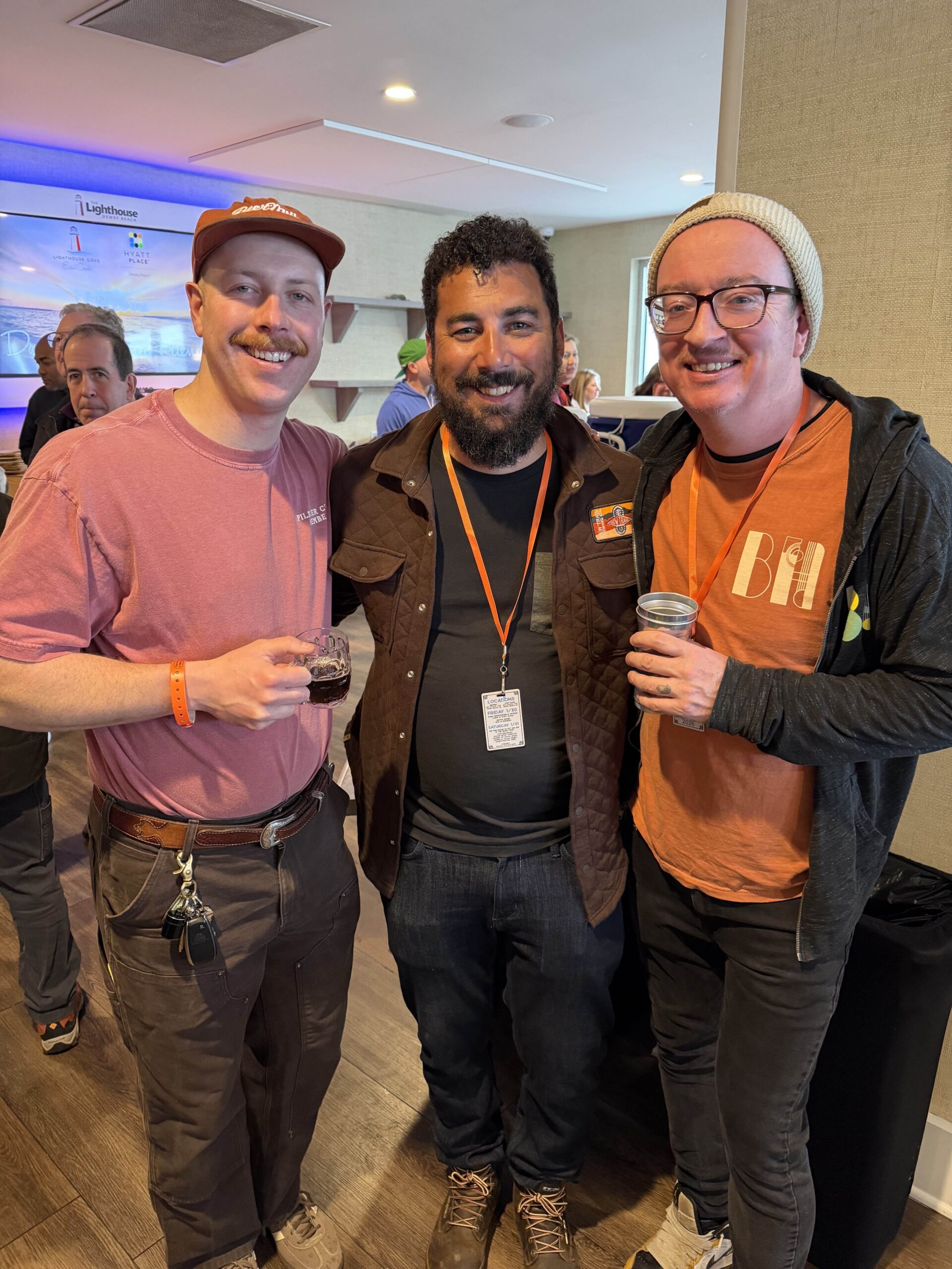 Beermill Dave Next to New Trail Mike and Bierhaul James