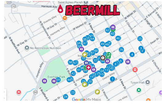 porchfest map