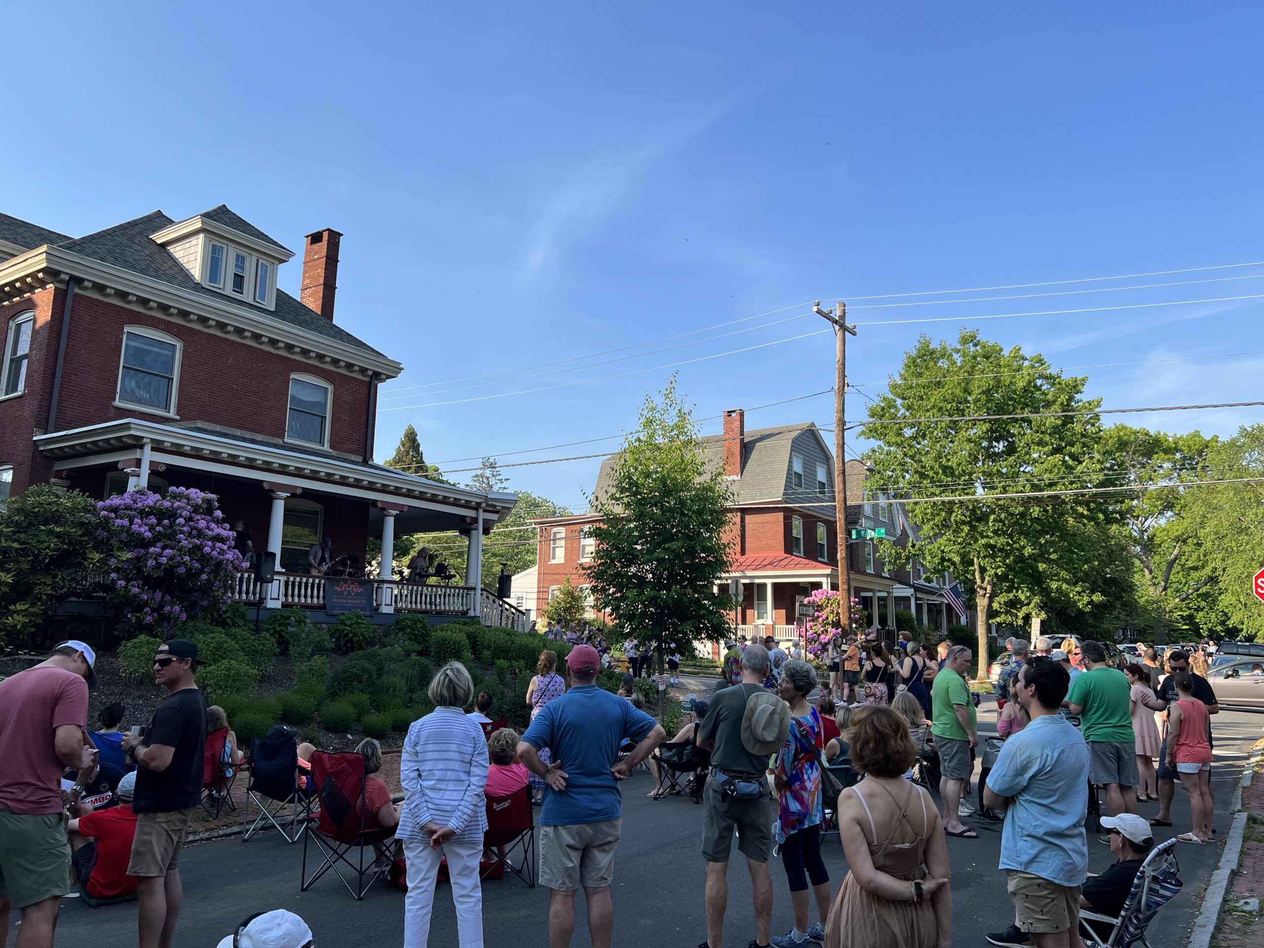 porch fest band playing